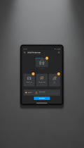 Mobile service tablet with touch interface